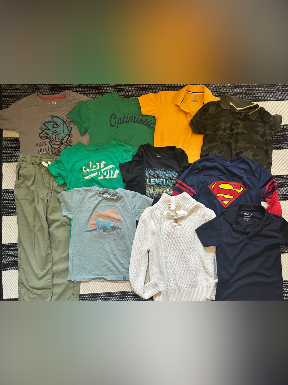 Mixed Boys Lot - Nike 'Just Do It' Sonic Cat & Jack Koko Noko Izod + Sz 6/7